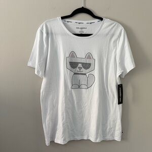 COPY ~ Karl Lagerfeld Paris
HOTFIX CHOUPETTE Rhinestone Cat Tee - NWT